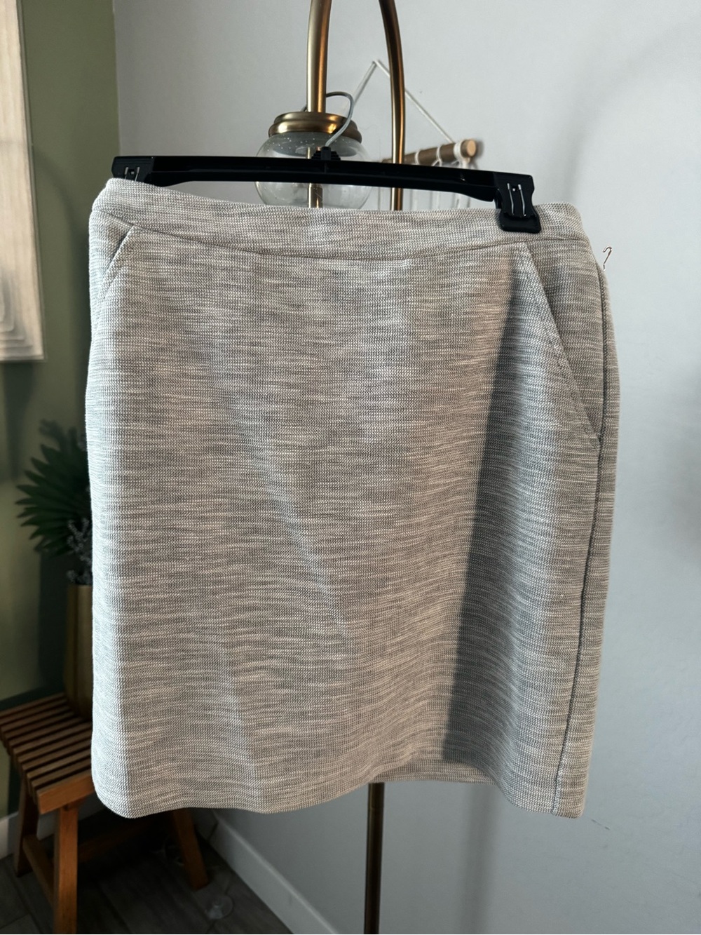 Final price Skies Are Blue Light Heather Gray Pencil Skirt